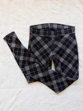 Torrid Mid Rise Plaid Leggings